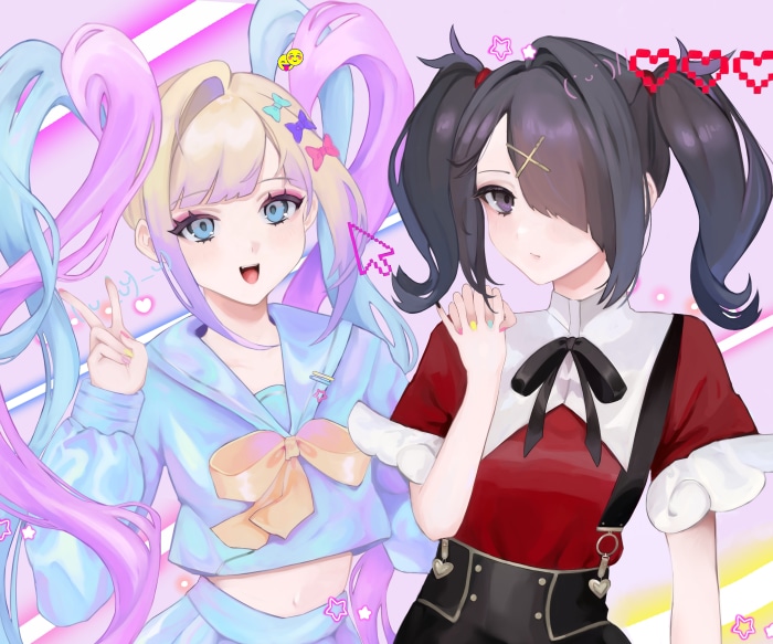 Ame-chan and OMGkawaiiAngel-chan from NEEDY GIRL OVERDOSE 4K