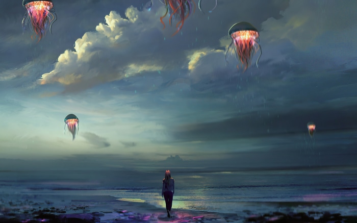 Outsiders From Underground by Shahzeb Khan Raza, Jellyfish