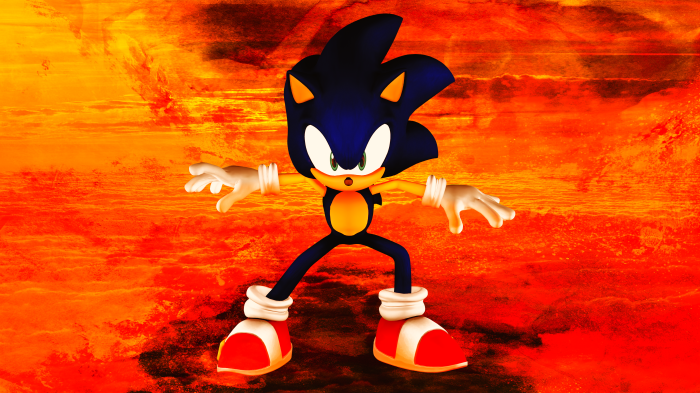 Sonic the Hedgehog on Hot Ground