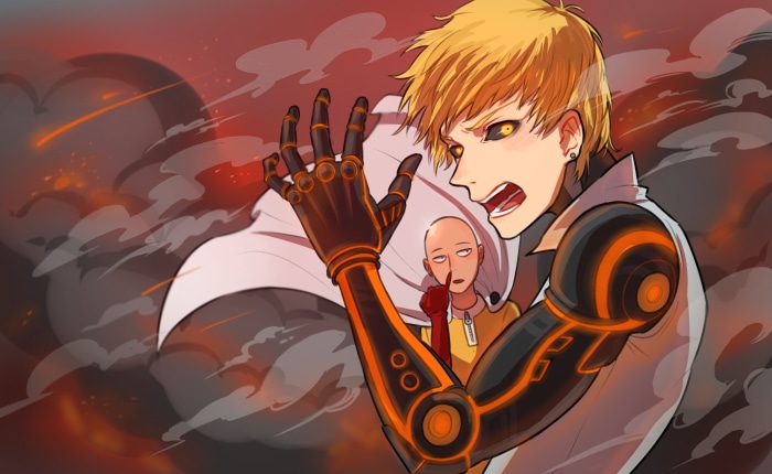 Genos and Saitama from One-Punch Man