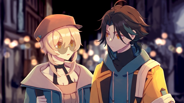Xiao and Lumine from Genshin Impact 4K