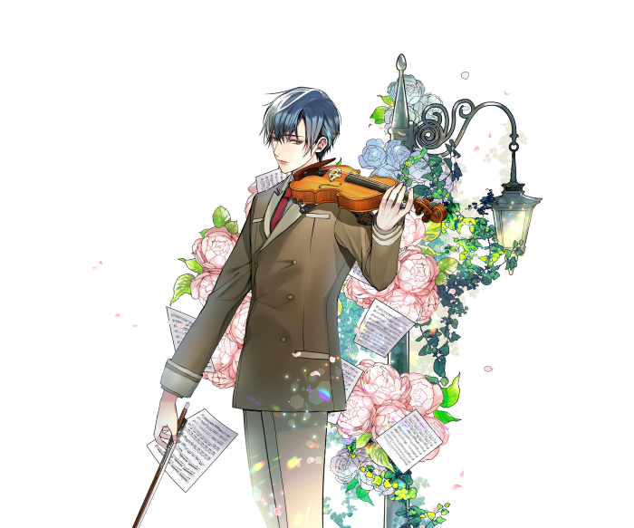 Kujo Sakuya from Kiniro No Corda ~Starlight Orchestra~ playing violin