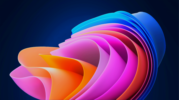 Windows 11 SE abstract colorful swirl