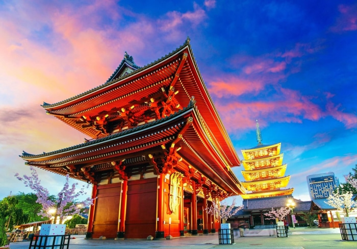 Sensoji Temple in Asakusa, Tokyo, Japan