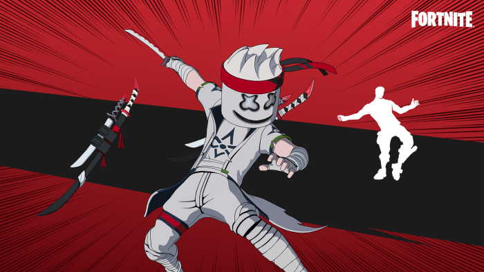 Marshmello Ninja from Fortnite
