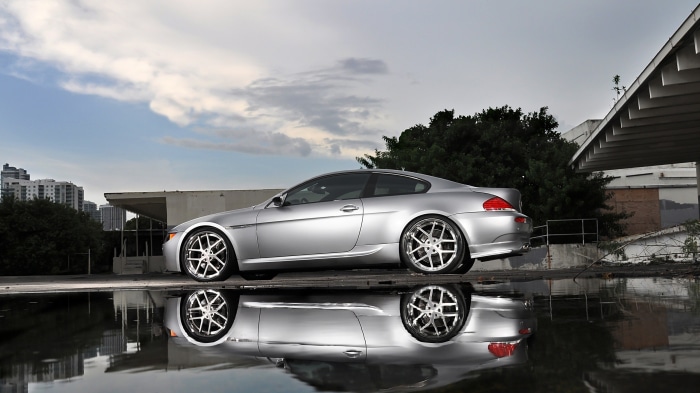 Silver BMW 6 Series Coupe Reflection