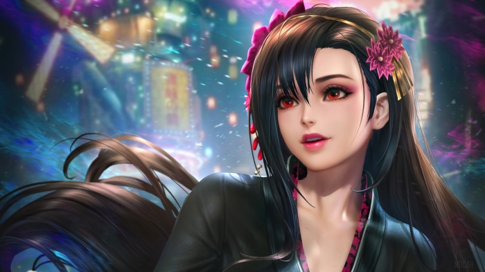 Tifa Lockhart from Final Fantasy VII Remake 4K
