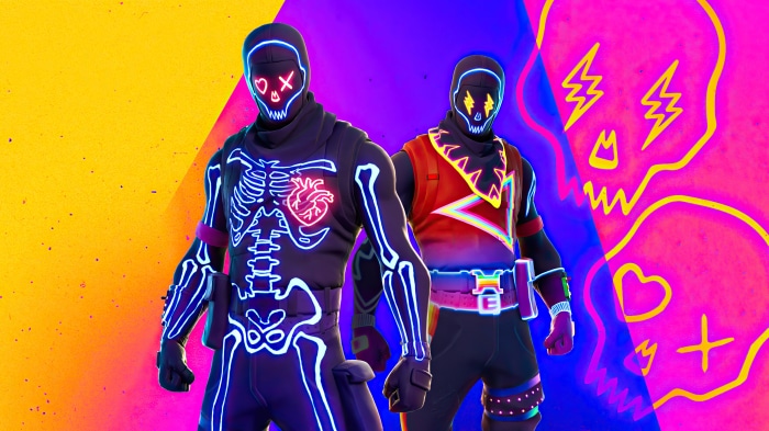 Fortnite 4K Neon Skeleton Skins