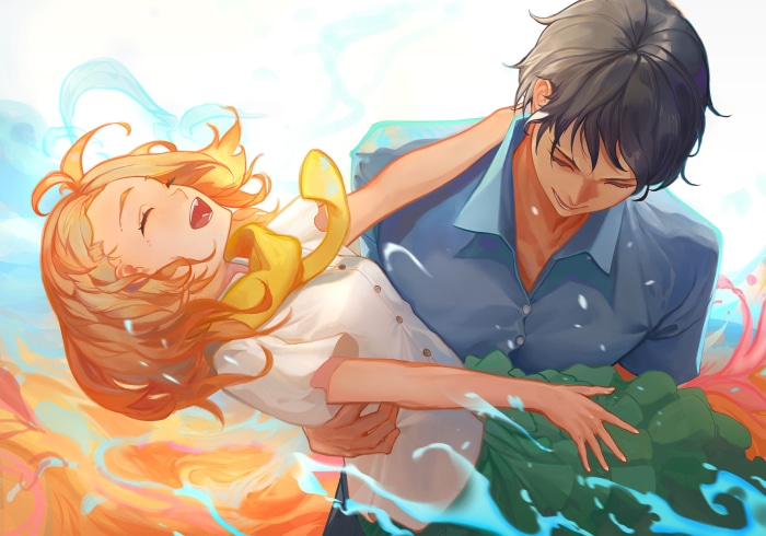 Josee and Tsuneo from Josee, The Tiger And The Fish
