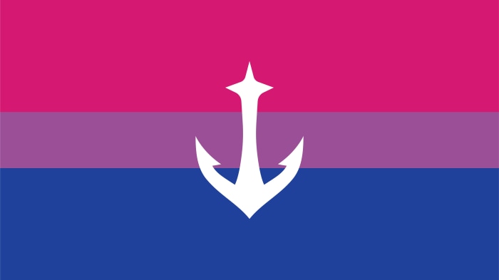 Seattle Kraken flag with anchor