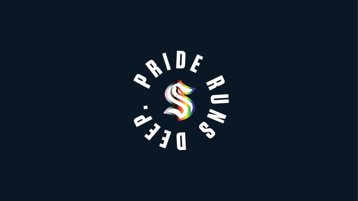 Seattle Kraken Pride Runs Deep Logo