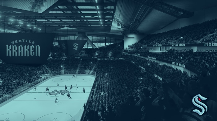 Seattle Kraken hockey game in arena