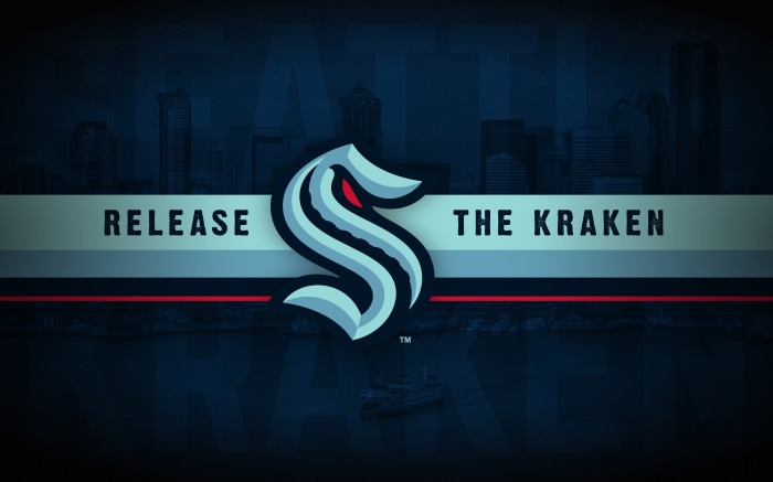 Seattle Kraken logo with text 'Release The Kraken'