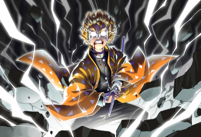 Zenitsu Agatsuma from Demon Slayer: Kimetsu No Yaiba