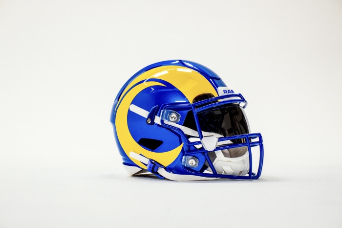 Los Angeles Rams football helmet
