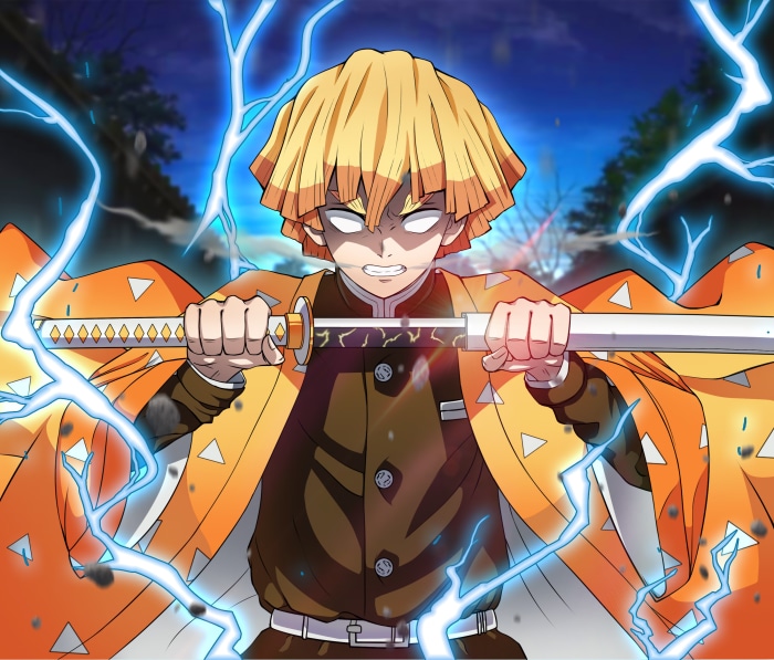 Zenitsu Agatsuma from Demon Slayer: Kimetsu no Yaiba