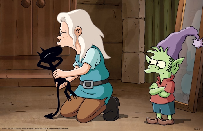 Bean, Luci, and Elfo from Disenchantment