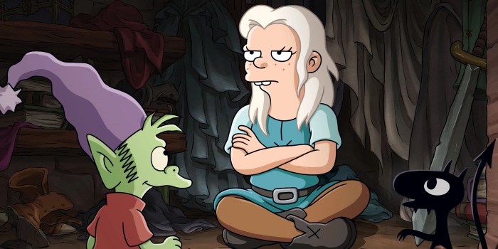 Bean, Elfo, and Luci from Disenchantment