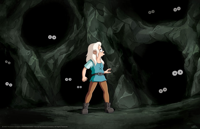 Bean from Disenchantment in a dark cave