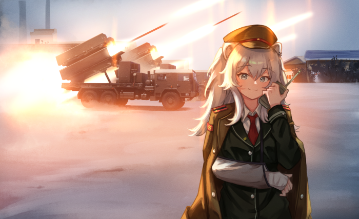 Shishiro Botan with Rocket Launchers
