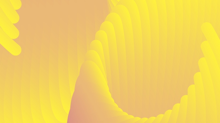Abstract Yellow and Orange Gradient Fluid Shapes