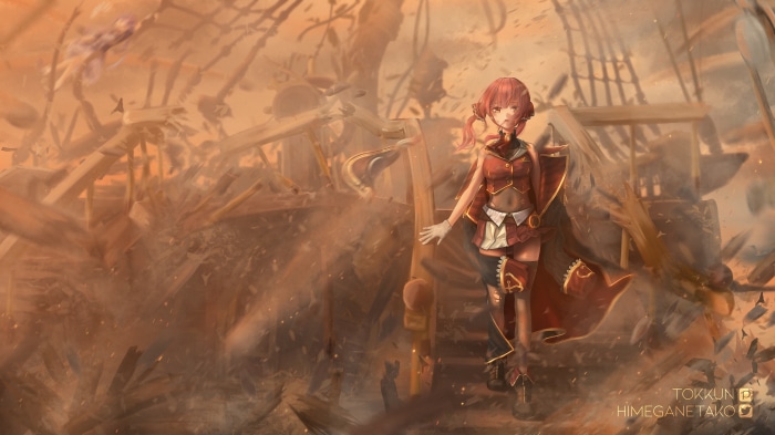 Houshou Marine from Hololive in 4K