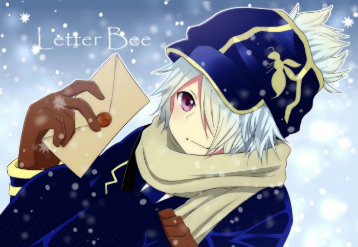 Ch character from Letter Bee holding a letter