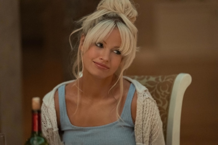 Lily James as Pamela Anderson in Pam & Tommy