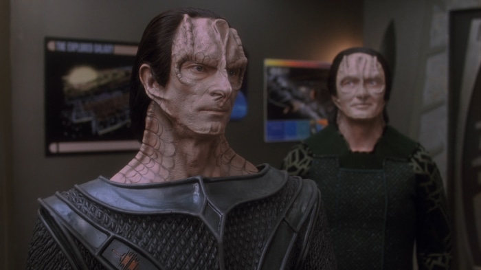Two Cardassians from Star Trek: Deep Space Nine