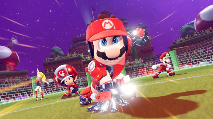 Mario Strikers: Battle League Mario and Toad