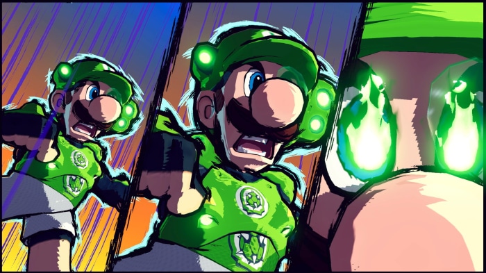 Luigi from Mario Strikers: Battle League
