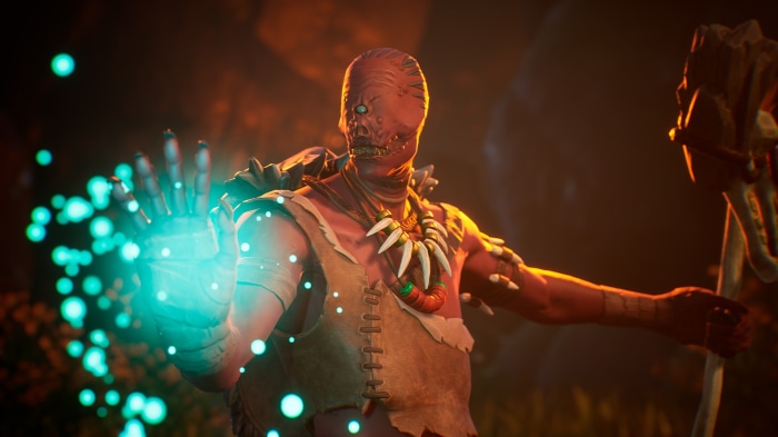 The Waylanders character with magic