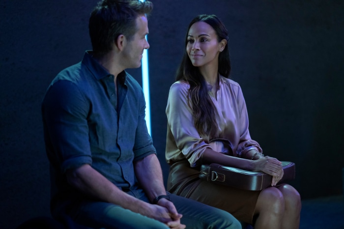 Ryan Reynolds and Zoe Saldana in The Adam Project