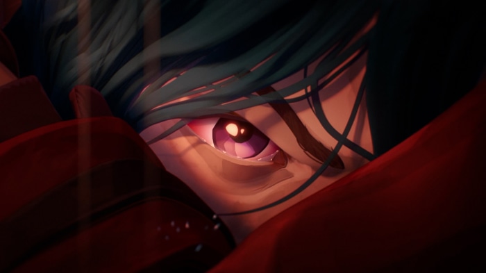 Jinx from Arcane close-up