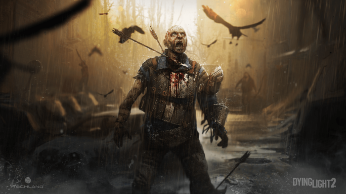Zombie with arrows in chest from Dying Light 2