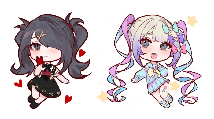 Ame-chan and OMGkawaiiAngel-chan from Needy Girl Overdose