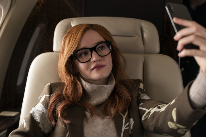 Anna Delvey from Inventing Anna on a private jet