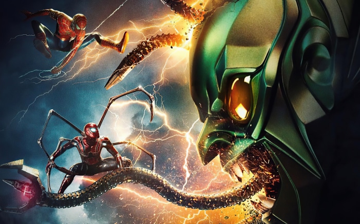 Green Goblin and Spider-Men from Spider-Man: No Way Home