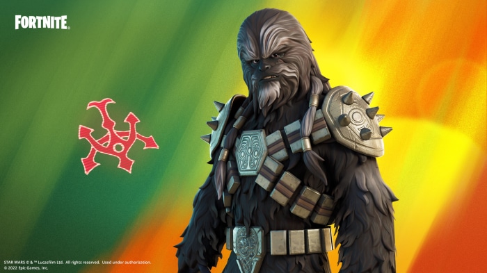 Black Krrsantan from Fortnite and Star Wars