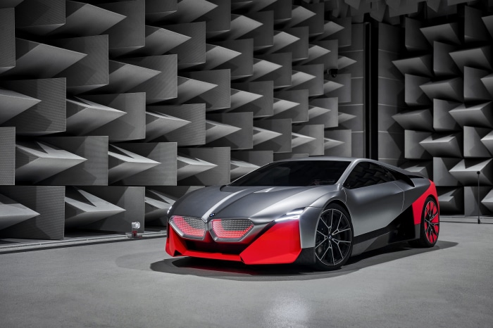 BMW Vision M NEXT Concept car in anechoic chamber