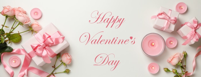 Happy Valentine's Day with Roses and Gifts