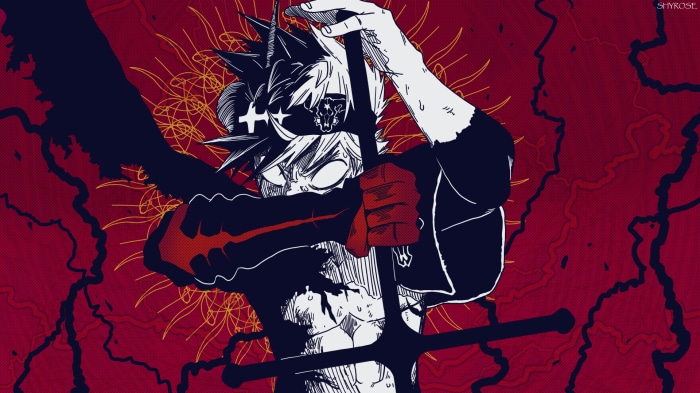 Asta in Intense Battle Pose from Black Clover