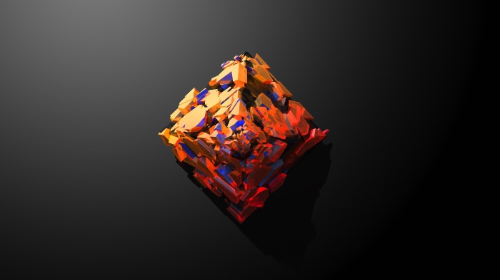 Abstract geometric crystal formation