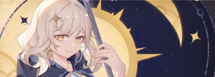 Lumine from Genshin Impact with Blessing of the Welkin Moon