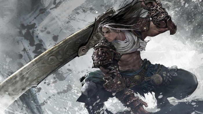 Naraka: Bladepoint character with a large sword