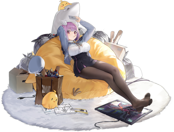 Akane Shinjou from SSSS.Gridman with a shark plushie
