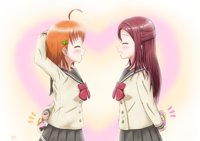 Chika Takami and Riko Sakurauchi from Love Live! Sunshine!! 4K