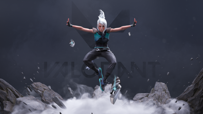 Jett from Valorant in 4K