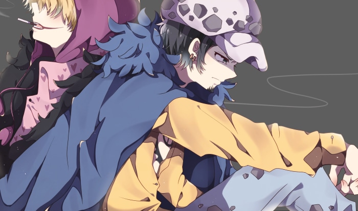 Donquixote Rosinante and Trafalgar Law from One Piece 4K