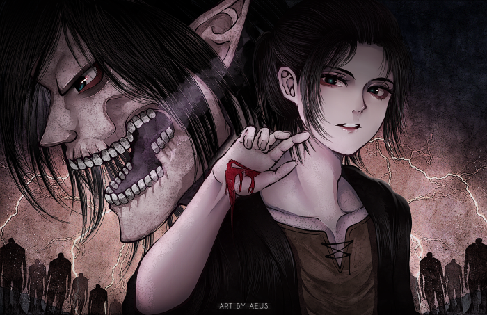 Eren Yeager and Attack Titan from Attack on Titan